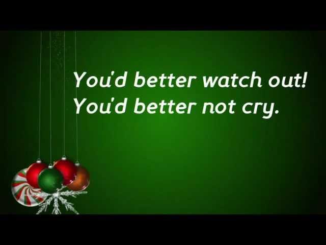 Santa Claus is coming to town (Lyrics - Children version)