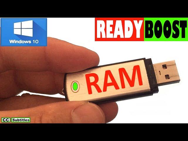 How to use USB Flash Drive as RAM Windows 10