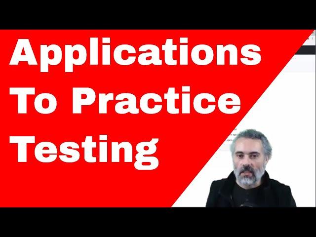 Applications to practice your Selenium Automating and Technical Web Testing