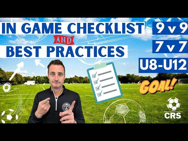 Be the best in game youth soccer coach