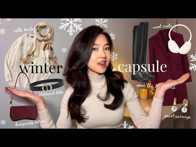 How to Dress Classy in Winter ️ capsule wardrobe essentials, polished style tips