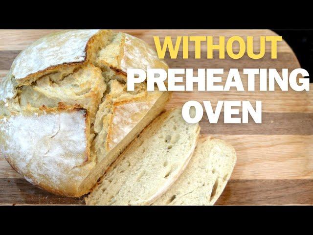 How to make a SUPER EASY SOURDOUGH BREAD WITHOUT PREHEATING THE OVEN