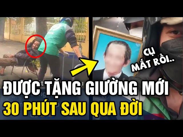 Cụ ông lang thang được 'TẶNG GIƯỜNG MỚI', chỉ kịp nằm '30 PHÚT' đã qua đời | Tin 3 Phút