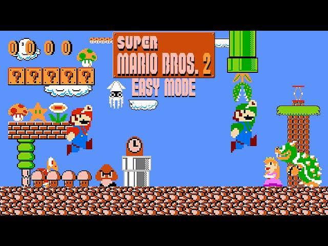 Super Mario Bros.: The Lost Levels on Easy Mode - Full Gameplay