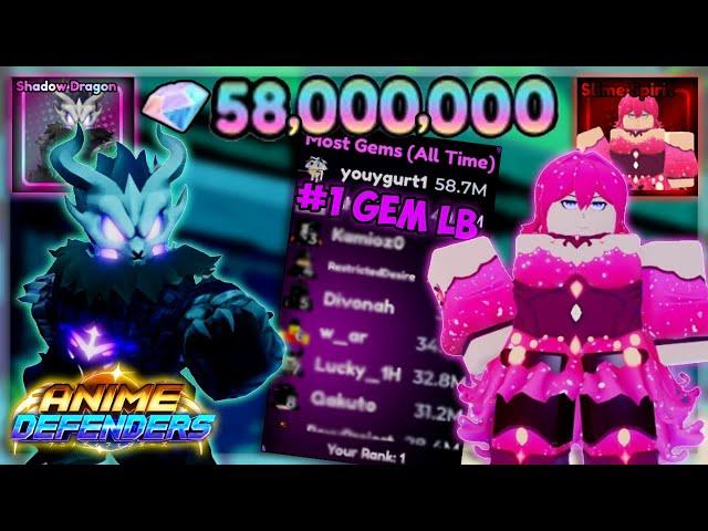 BEST Way To Get 50M+ Gems ( Tips & Tricks) - [#1 Gem LB] | Anime Defenders