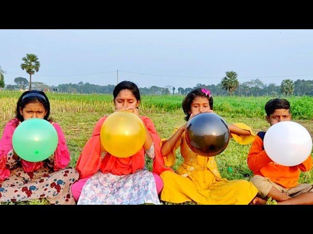 outdoor fun with Flower Balloon and learn colors for kids by I kids episode -133.