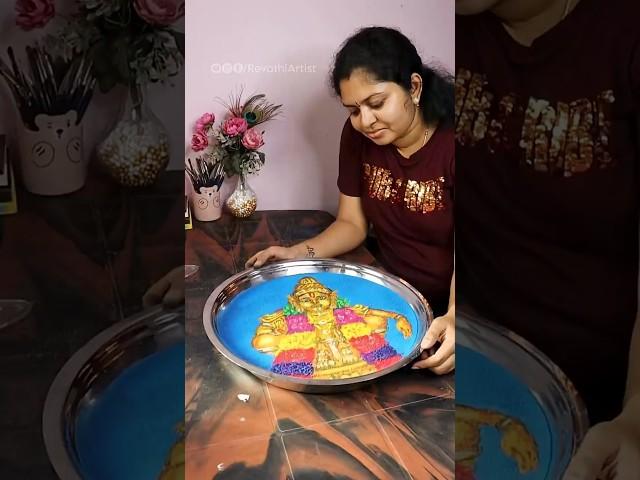 Sharanam Ayyappa  #rangoli #ayyappa #ayyappaswamy #waterart #waterrangoli #revathiartist #art