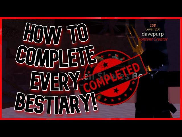 How to COMPLETE every Bestiary in Fisch!