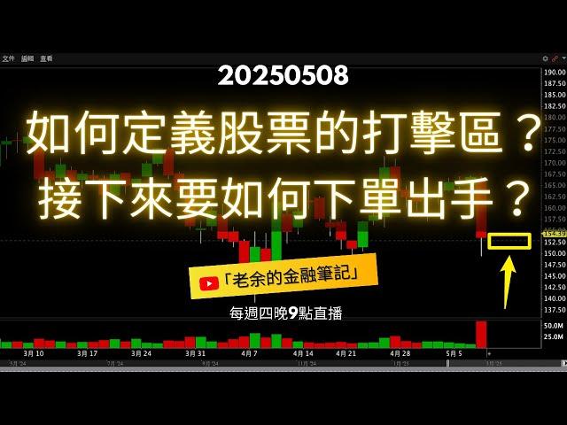 如何定義股票的打擊區？接下來要如何下單出手？20250508【老余交易夜】