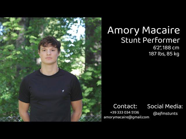 Amory Macaire | Summer 2023 Stunt Demo Reel