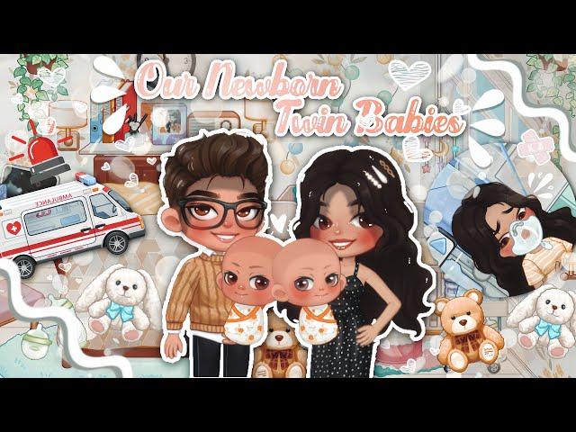 Our Newborn Twin Babies  | with voiced~ | Aesthetic 🩶| Yoya Time