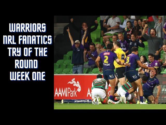 Warriors NRL Fanatics Try Of The Round Week One