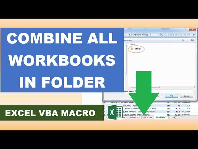 Combine All Workbooks In Folder Excel VBA Macro