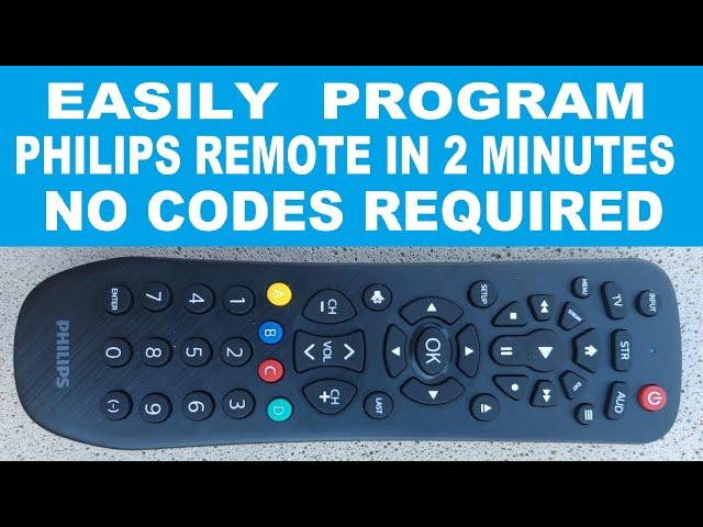 How to Program Philips 3 Device Remote Control using Auto Code Search