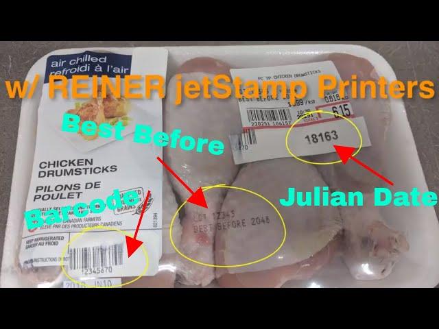 Handheld InkJet Coding demo on Meat Food Packaging- Fast, Easy!