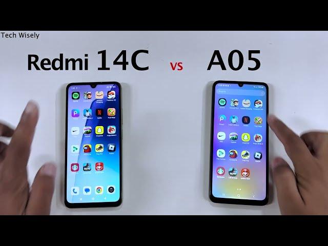 Redmi 14C vs SAMSUNG A05 - Speed Test