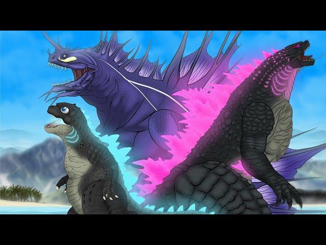 Evolved Godzilla,Godzilla Junior VS Abyssal Godzilla | Monster Battle | ANIMATION