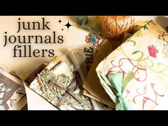 How to create junk journals FILLERS