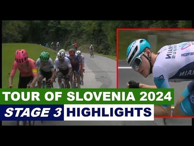 Mohoric in BIG Trouble - Tour of Slovenia 2024 Stage 3 Highlights