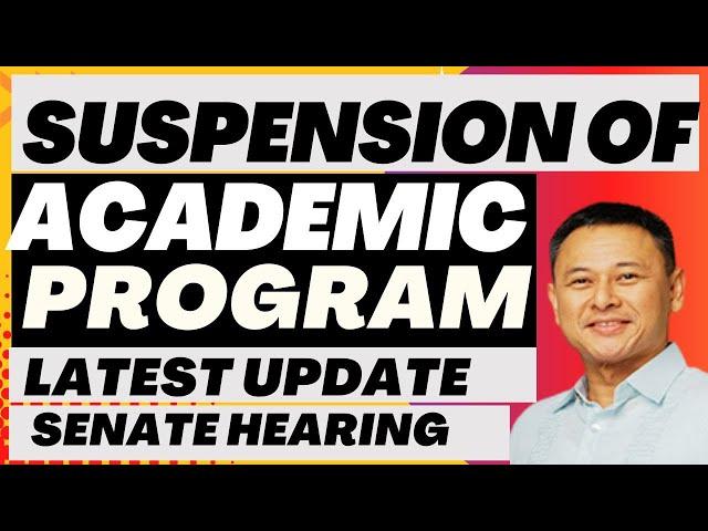 DEPED SUSPENSION OF ACADEMIC PROGRAM LATEST UPDATE