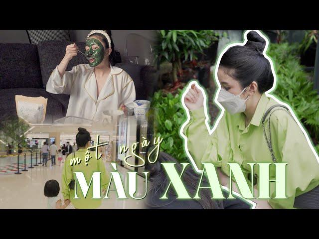 Vlog : 1 Ngày Toàn Màu Xanh Đầy Năng Lượng  | Quỳnh Thi |