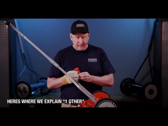 How To Use The American Lawn Mower Company SK-2 Reel Lawn Mower Hand Sharpener