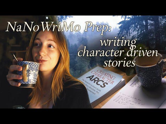 Writing a character-driven story plot + about my NaNoWriMo project! | preptober vlog