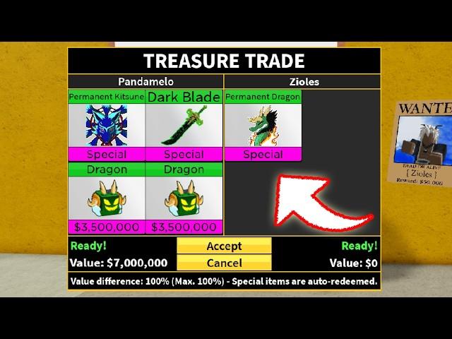 Blox Fruits FINALLY! Buying Permanent Dragon with INSANE Offer!