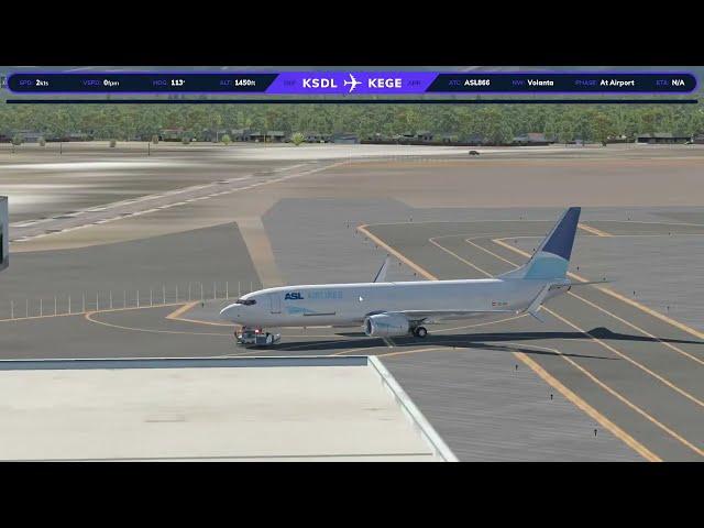 X-PLANE 11 LIVE / B738 / KSDL-KEGE