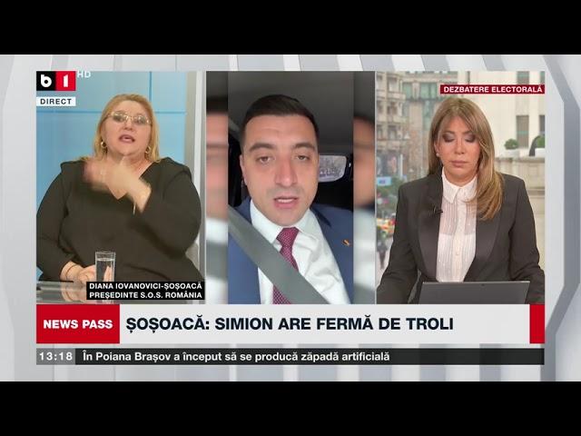 Diana Șoșoacă, despre afacerile ilegale ale lui George Simion din Transnistria și Găgăuzia_ȘtiriB1TV