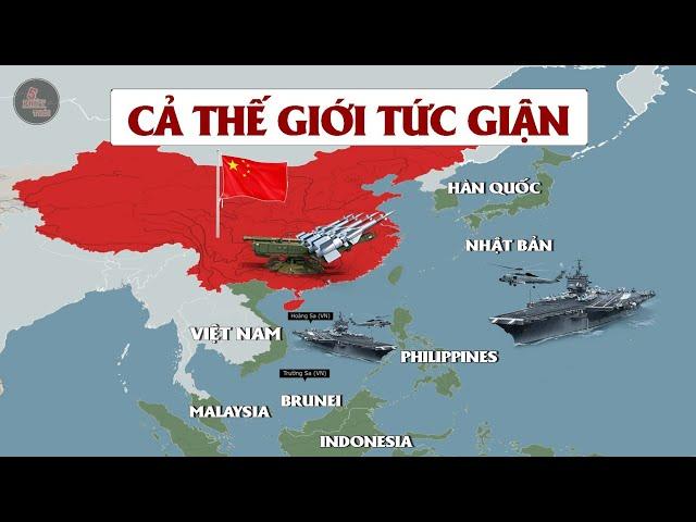 TRUNG QUỐC TRANH CHẤP BIỂN VỚI QUỐC GIA NÀO | Tấm bản đồ phi lý khiến cả Thế Giới tức giận