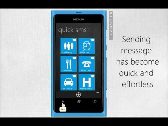 Quick SMS on WP7 - The Promo