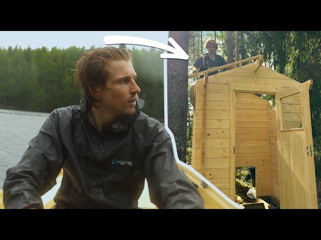 Building An Outhouse In A Thunderstorm | Off Grid Island Ep.7