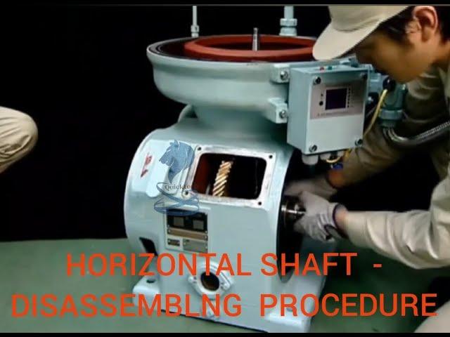 HORIZONTAL SHAFT  - DISASSEMBLNG  PROCEDURE : SELFJECTOR PURIFIER | MITSUBISHI PURIFIER SELFJECTOR