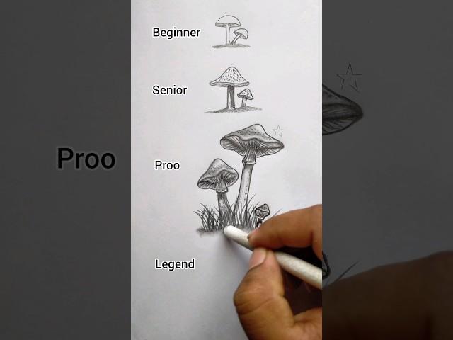 how to draw mushrooms#art #youtubeshorts #shorts #@ArtwithBir_9