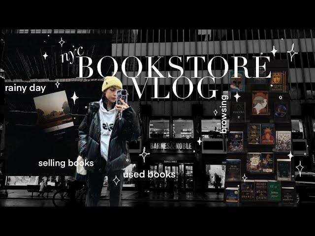 ︎ bookstore vlog  rainy day, post office, used books no.003