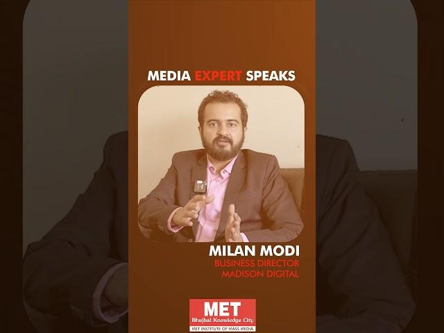 Media Expert Speaks | Mr. Milan Modi, Business Director at Madison Digital | MET IMM