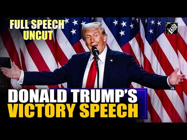 Full Speech Uncut: Donald Trump’s victory speech as he wins US Presidential Election for 2nd time