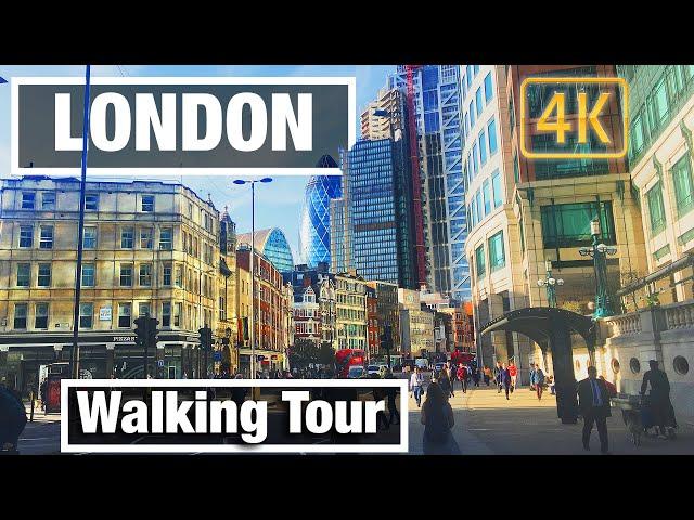 4K City Walks: Old Street to Tower Bridge - London - Virtual Walk Walking Treadmill Video