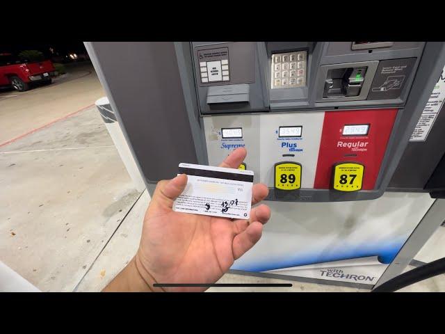 Hack! Use your gift cards at the gas station with a PRESET amount!!