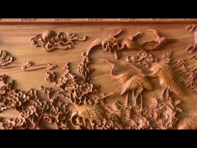 Tranh cửu hạc du xuân