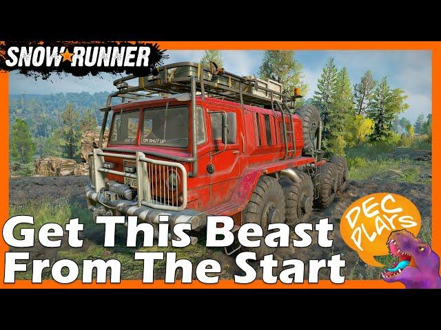 How to get the best truck in the game as early as possible (Zikz 605R - Amur) 2023 - Snowrunner