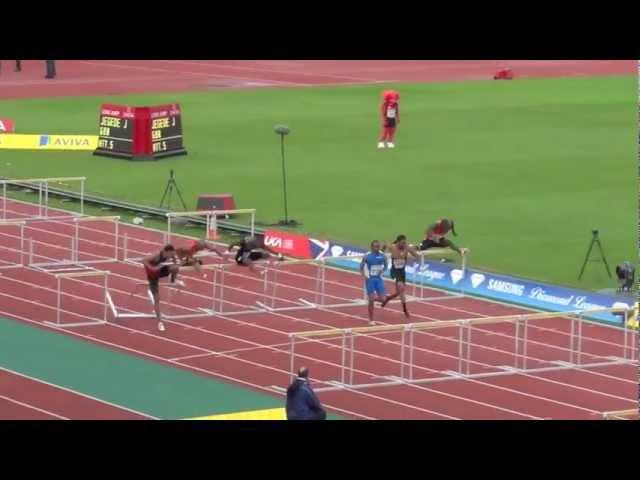 12.93 Aries Merritt 110m hurdles London Diamond League 2012