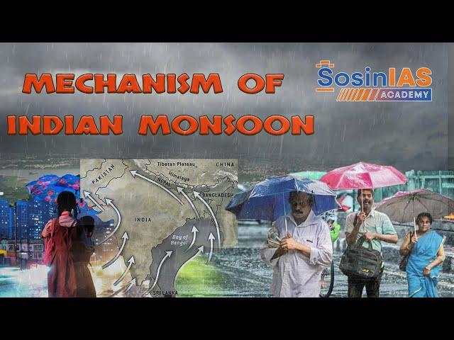 Mechanism of Indian Monsoon Explained | A Detailed Insight | Best Faculty | Sosin IAS Academy | HYD|