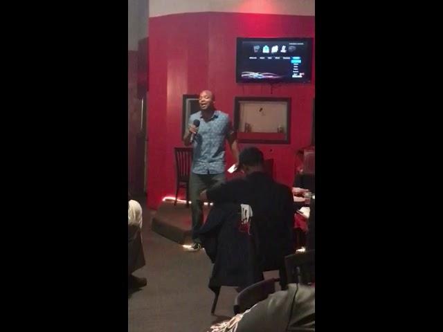 Craig Holmes appears at Karaoke