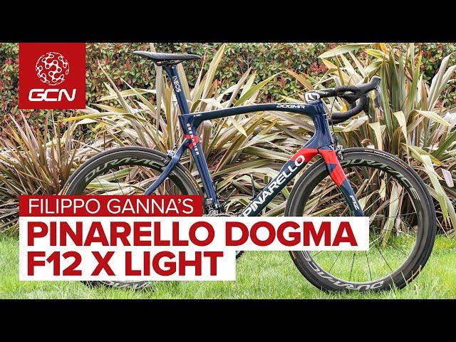 Filippo Ganna's Pinarello Dogma F12 X Light | Ineos Grenadier's Rim Brake Race Bike