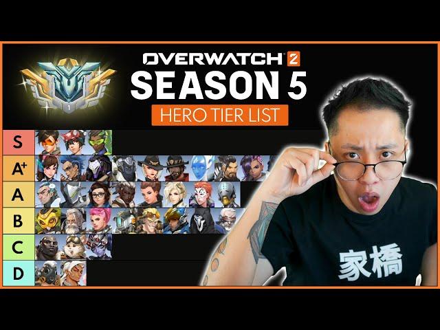 Overwatch 2 - SEASON 5 Hero Tier List