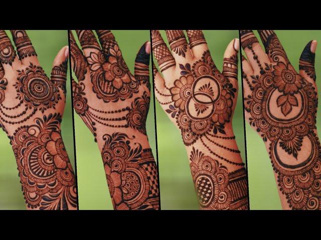 Top_4 latest Easy Special Mehndi For full back hand/Latest Stylish bridal mehandi/New Easy Mehandi