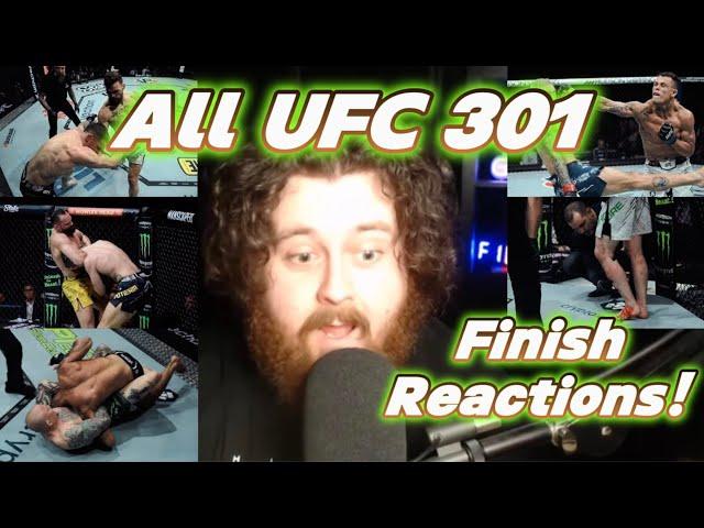 MMA GURU Reacts To EVERY FINISH On The UFC 301 Fight Card!