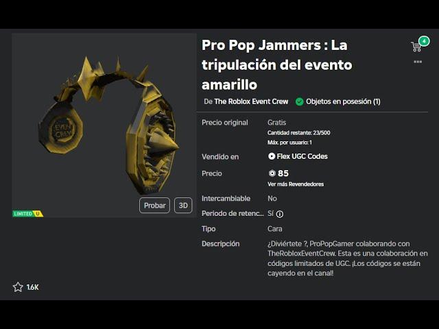 GG consegui los audifonos de TheRobloxEventCrew copia #477